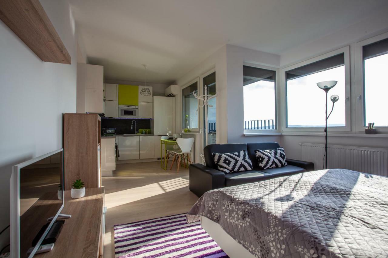 Air-Conditioned City View Apartment 24H Check-In 布拉迪斯拉发 外观 照片
